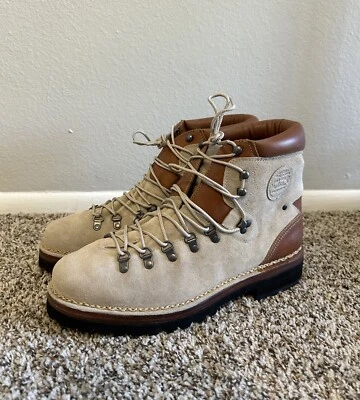 Polo Ralph Lauren Alpine Country Gamuza Cuero de Vaca Trail Boot Crema Tostado Talla 14 Foto 1 de 4