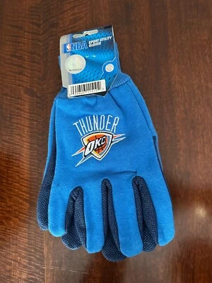 Guantes utilitarios antideslizantes NBA Oklahoma City Thunder 2 tonos azules Foto 1 de 2