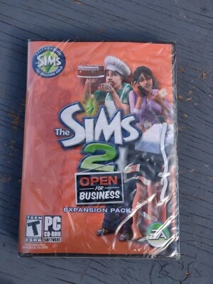 The Sims 2: Open For Business Expansion Pack PC CD-Rom 2006 - New & Sealed - Image 1 of 3