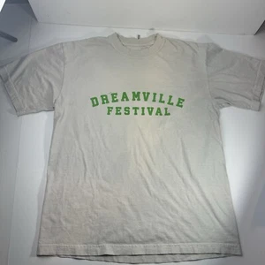 Dreamville Fest Mens Size Medium Beige Tee Shirt - Picture 1 of 6
