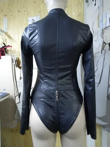 Body de cuero sintético con 3 vías RV talla S - 3XL - Imagen 1 de 4