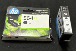 2 Cartridge Set - HP 564XL CN684WN High Yield Black Ink Cartridge + Standard 564 - Picture 1 of 5
