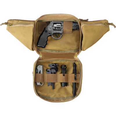 Tactical Waist Gun Bag Concealed Carry Pouch Military Fanny Pack Pistol Holster - Image 1 of 4