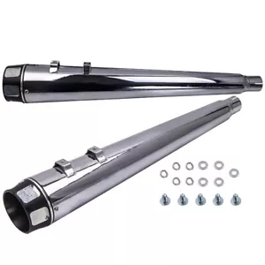 4.0 Slip-On Mufflers For Harley Touring Street Glide / Electra Glide 1995-2016 - Foto 1 di 12