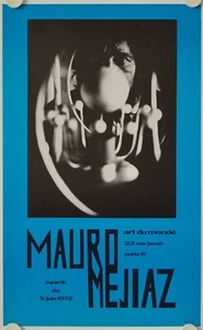 Affiche MAURO MEJIAZ 1972 Exposition Galerie Art du Monde - Paris - Picture 1 of 1
