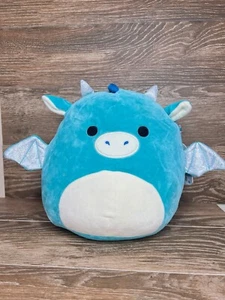 Squishmallows 2019 Tatiana The Teal Dragon 8" Plush Stuffed Animal Toy With Tag - Picture 1 of 8