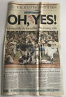 Vtg Atlanta Braves 1992 Champions Newspaper Atlanta Constitution Mike Stanton