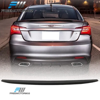 Fits 11-14 Chrysler 200 4-Door Flush Mount OE Trunk Spoiler Wing - ABS - Image 1 of 4
