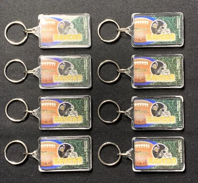 BALTIMORE RAVENS 1995 NFL KEY CHAINS MADE IN USA BY WINCRAFT LOT OF 8 - Image 1 of 2