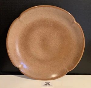"Plato de cena de cerámica Frankoma Plainsman marrón 10"" 5F vintage" - Imagen 1 de 13