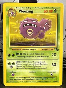 Pokemon TCG: Weezing 45/62 (Fossil Set) NM/LP Condition - Picture 1 of 2