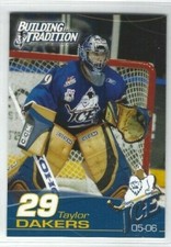 2005-06 Kootenay Ice (WHL) Taylor Dakers (goalie)