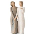 Embrace Sisterly Bond with Hand painted Resin Sculpture Willow Tree Collection