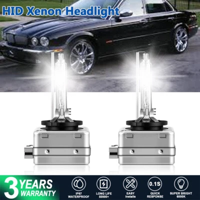 Faros HID de haz alto/bajo bombillas blancas de xenón para Jaguar XJ8 2004 2007 2009 Foto 1 de 4