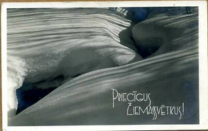 Postal de Navidad de Letonia 1932 con cancelación de Stende - Imagen 1 de 2