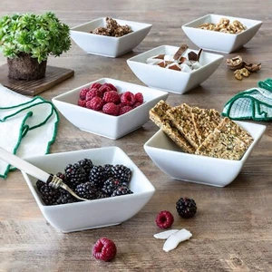 Better Homes & Gardens White Porcelain Square Bowls - Picture 1 of 4