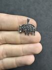 2.4G Vintage Sterling Silver 925 Marcasite Elephant Pendant Jewelry Lot F