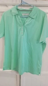 Mens Pebble Beach Short Sleeve Performance Polo, Mint Green, Size XXL - Picture 1 of 6
