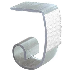 Super Multi-Clip by Fastenation Table Skirt Clip,1 in L,Clear,PK100 Super - Picture 1 of 1