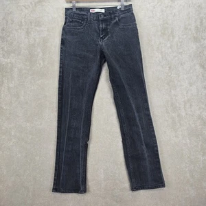 Levis Boys Black Stone Wash 511 Slim Jeans Size 16, 28x28 - Picture 1 of 23