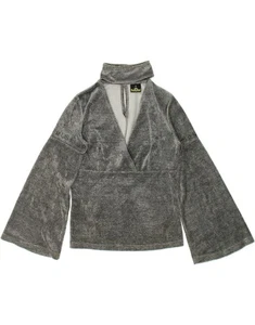 Camicetta donna manica lunga UNCLE SAM EU 40 grigio medio poliestere BN62 - Foto 1 di 3
