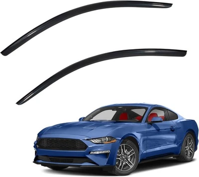 2 viseras de ventana tinte humo compatibles con Ford Mustang 2015-2023 2 puertas Foto 1 de 4
