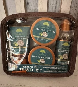 RARO Tree Hut 4 piezas Paquete de Viaje Esencial en LIMA DE COCO Mantequilla-Loción-Lavado-Exfoliante - Imagen 1 de 6