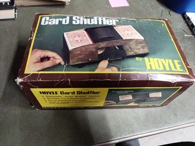vintage 1977 hoyle card shuffler,printed in japan,by stancraft products - Image 1 of 4
