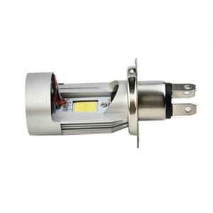 Reliable Performance H4 HB2 9003 Motorcycle LED Headlight Kit with Angel Eyes - Picture 1 of 12