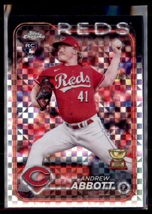 2024 Topps Chrome X-Fractor Andrew Abbott Cincinnati Reds RC #154 - Imagen 1 de 2