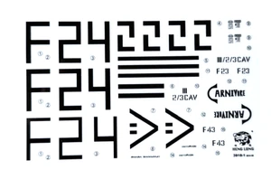 Henglong 1/16 2.4Ghz RC Tank US M1A2 Abrams 3918 Original Decals Sticker Set - Picture 1 of 2
