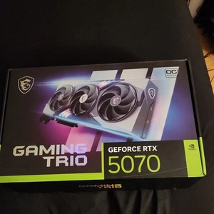 New MSI NVIDIA GeForce RTX 5070 12G GAMING TRIO OC 12GB GDDR7 - Picture 1 of 6
