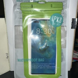 Clear/White Waterproof Cell Phone Pouches Cases Swim, Snorkel, Dry Bag iPhone - Photo 1 sur 1