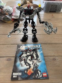 LEGO BIONICLE 8919 Mantax 2007, 100% Complete W/ Manual & Squids