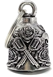 Guns and Roses Motorcycle Biker Ride Bell Gremlin Good Luck Gift Harley USA - Picture 1 of 7
