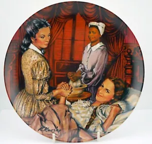 Gone With The Wind Collectors Plate ~ Melanie Gives Birth ~ Edwin M Knowles - Picture 1 of 2