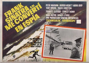 FRANK SINATRA THE NAKED RUNNER ORIGINAL 1967 MEXICAN LOBBY CARD SPY FLICK - Picture 1 of 1