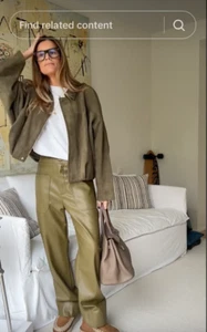ZARA BNWT FAUX SUEDE BOMBER JACKET ALL SIZES REF. MID KHAKI | 4344/155/533 - Picture 1 of 6