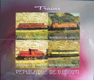 República de Djibouti 2011 - Block Trains montado sin montar o nunca montado - Imagen 1 de 1