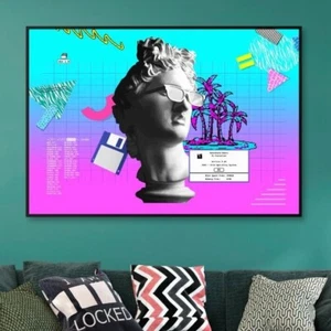 Retrowave 80er Jahre Poster: Windows 2.0, 1987 (Synthwave/Vaporwave/Retrowave) — Poster - Bild 1 von 11