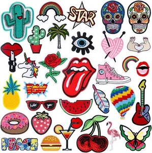 RYMALL Patches Zum Aufbügeln 32 STK Patch Sticker, Niedlich DIY Kleidung Patches - Bild 1 von 7