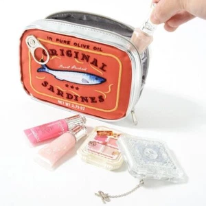 Creative Canned Makeup Bag Cute Bath Wash Bag New Travel Cosmetic Bag - Picture 1 of 13