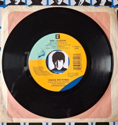 Eric Clapton & Babyface Change The World / Danny Boy USA 1996 45 7" Vinyl - Image 1 of 4
