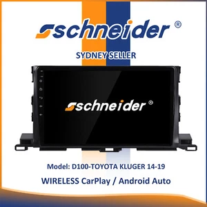 10" WIRELESS CARPLAY ANDROID AUTO SAT NAV BT GPS FOR TOYOTA KLUGER 2014-2019 CT - Foto 1 di 3