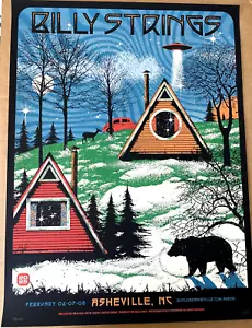 AUTHENTIC Billy Strings Screen Print AP Poster Asheville NC Feb6-8 2025 S/N #/50 - Picture 1 of 7