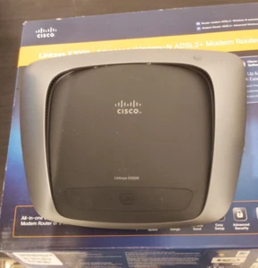 CISCO Linksys X3000 Wireless Modem Router ADSL2 - Imagen 1 de 6