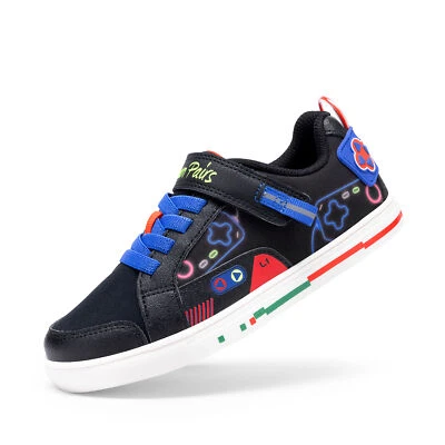 US Toddlers Boys Kids Casual Shoes Playful Fun Cartoon Walking Fashion Sneakers - Image 1 of 4