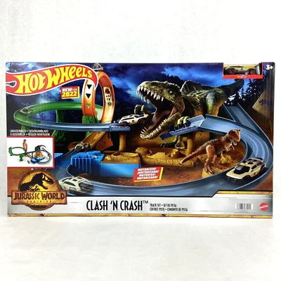 Hot Wheels Clash 'N Crash Track Set Jurassic World Dominion Bite Attack Vehicle - Image 1 of 4
