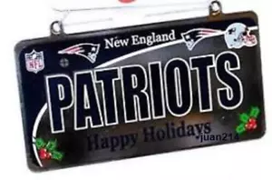 New England Patriot Team Ornament / Plaque Champions Brady Gronk - Picture 1 of 6