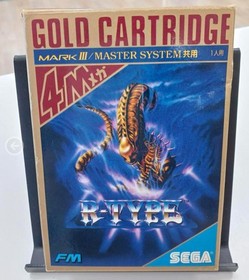 SEGA Mark III R-TYPE Gold Cartridge CIB Boxed Tested Japan Import Rare